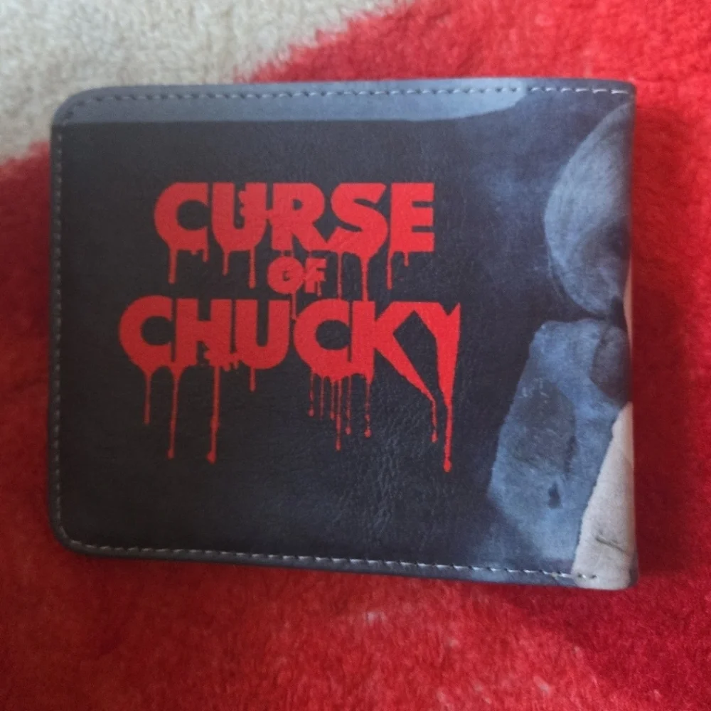 New chucky Halloween horror anime manga leather wallet
